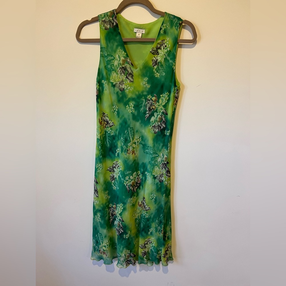 Silk floral dress